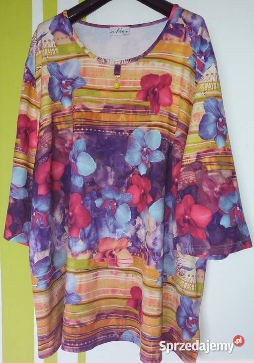 XXXL Wygodna tunika bluzka in Print śląskie