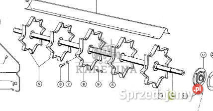 Claas Dominator 96 Odrzutnik Wałek Kwiazda Jastrzębniki