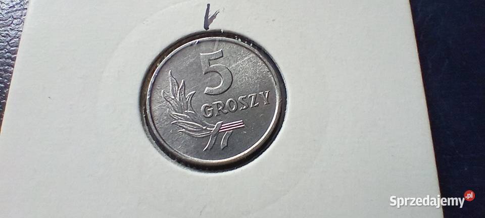 Stare monety 5 groszy 1971 skrętka Polska PRL Lesko