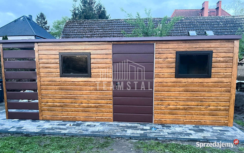 Schowek Domek Ogrodowy 5x25m Wiata 15m Drzwi 2x