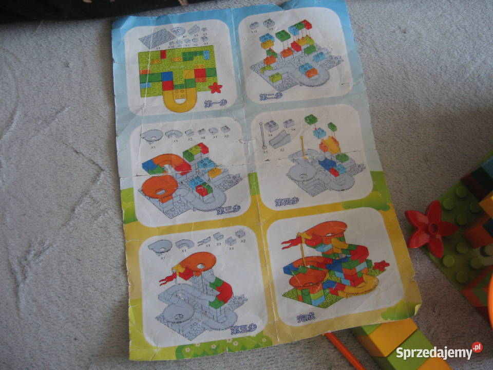 Klocki tor kulkowy brak opakowania plus bonusy