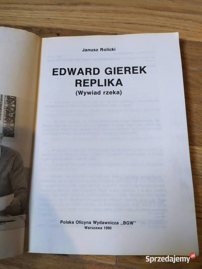 Edward Gierek Republika prawda do końca Janusz Stalowa Wola sprzedam