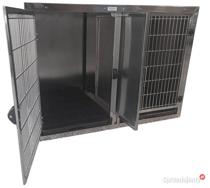 KLATKA WETERYNARYJNA ZWIERZĄT ZE STALI ROZMIAR L Pozostałe