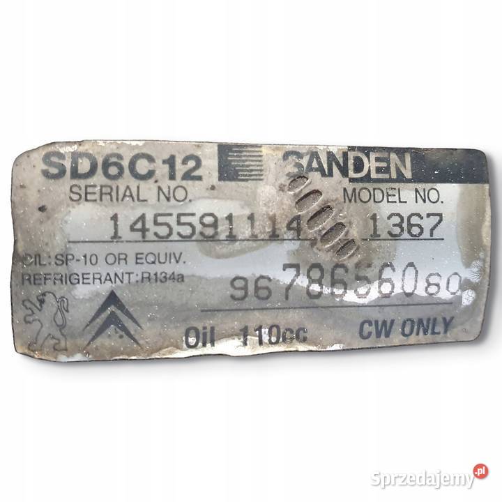 SPRĘŻARKA KLIMATYZACJI Peugeot 508 16 HDI lubelskie