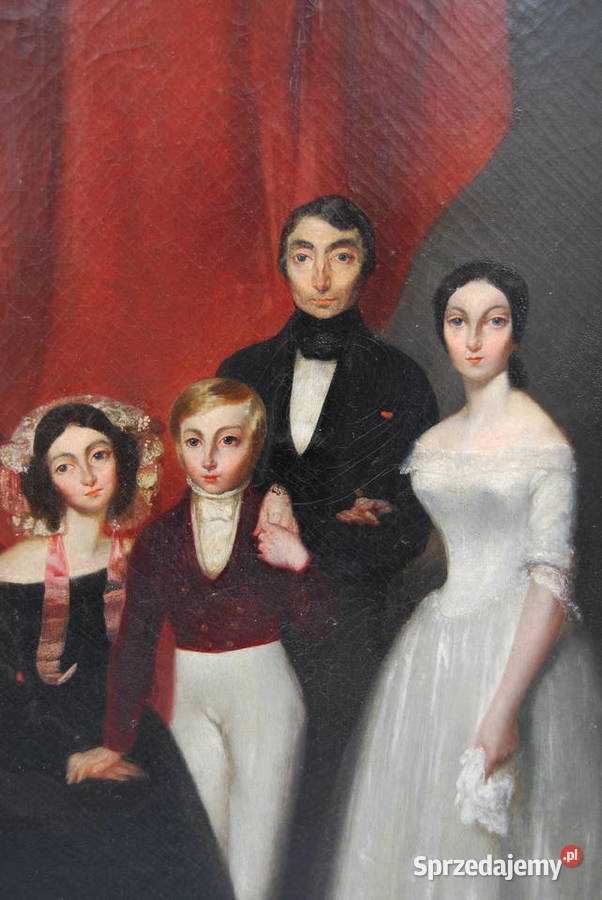 Teofil Kwiatkowski obraz Portret rodzinny 1840 Poznań