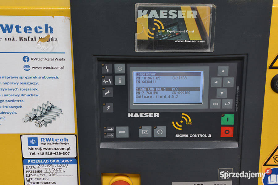 6457 SPRĘŻARKA ŚRUBOWA KAESER SK 25 T sprzedam