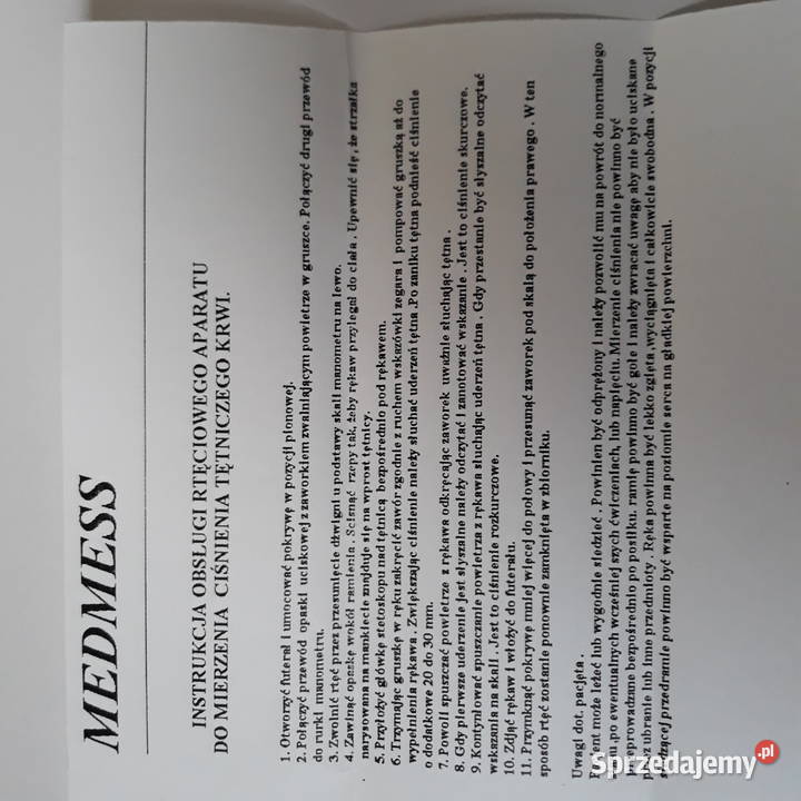 Ciśnieniomierz rtęciowy Gdynia