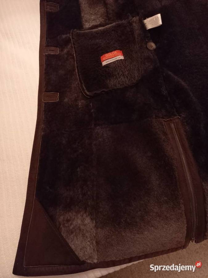 Kozuch damski z kapturem brązowy/beżowy Odzież damska