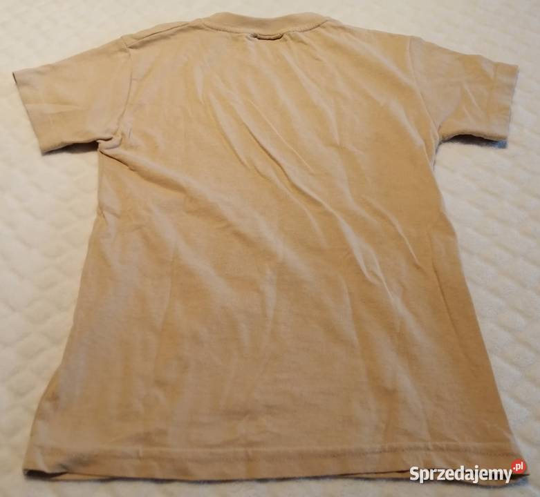 Koszulka krótki rękaw beżowa liczba 22 116 Czeladź