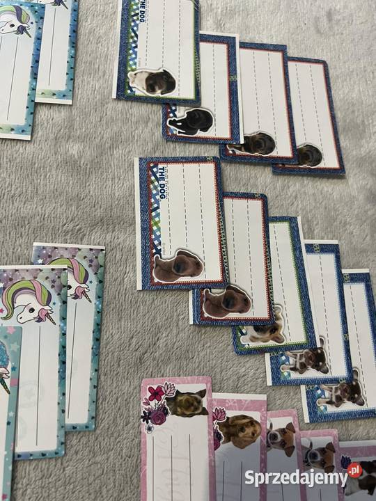 83 naklejki na zeszyt książkę do podpisania Dla Dziecka Jasło