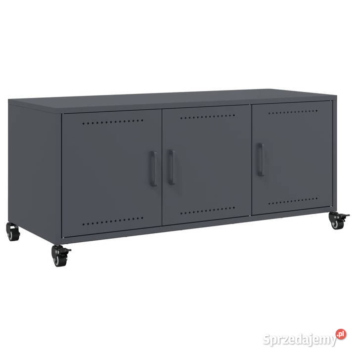 Szafka RTV antracytowa 1005x39x435 stal WM846646 mazowieckie Warszawa