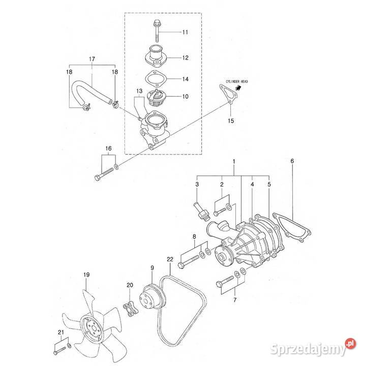 Wiatrak wentylator 40124372 LS Tractor Tajęcina