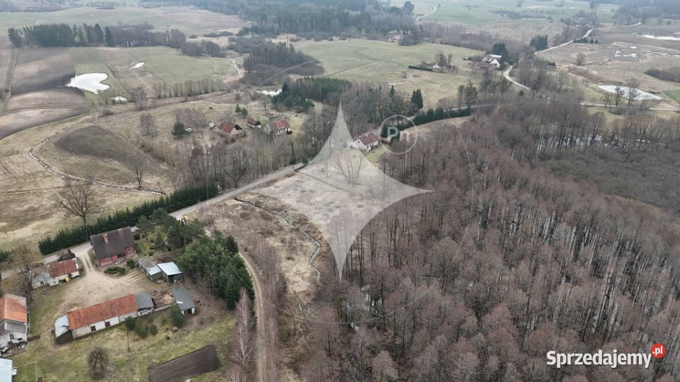 Działka na Mazurach Rogojny jezioro Łaźno WZ Sprzedaż