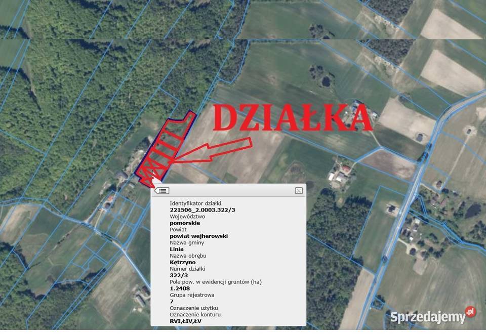 działka rekreacyjno budowlana Kętrzyno