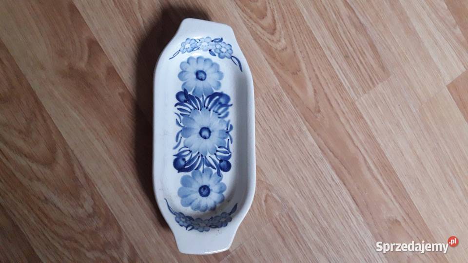 046 Półmisek ręcznie malowany sygnowany Koło