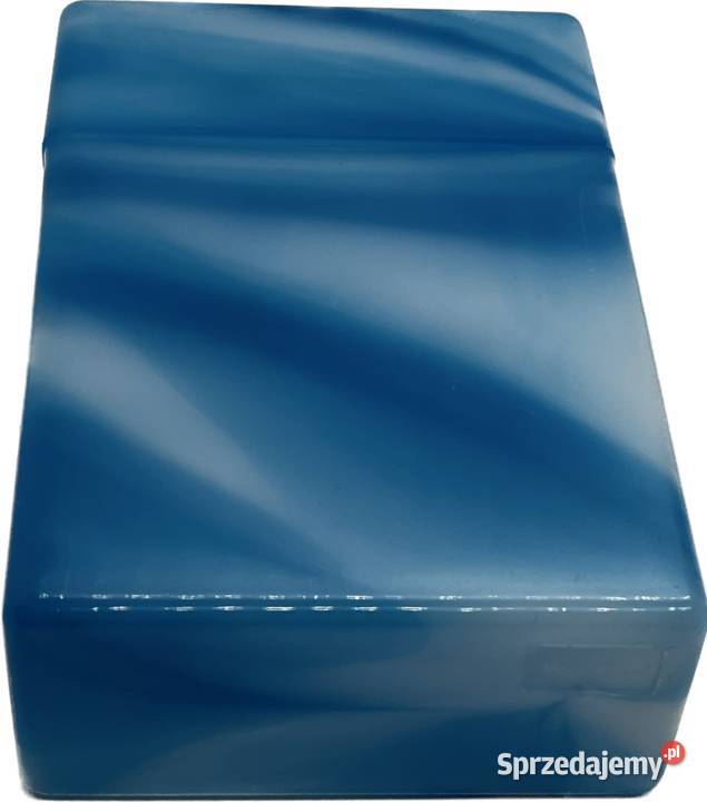 Pudełko na Papierosy Mocne Plastikowe Błękitne
