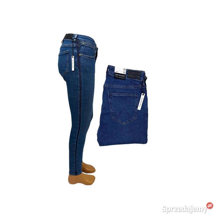 Spodnie damskie Wrangler Skinny Indigo Uniform Pisz