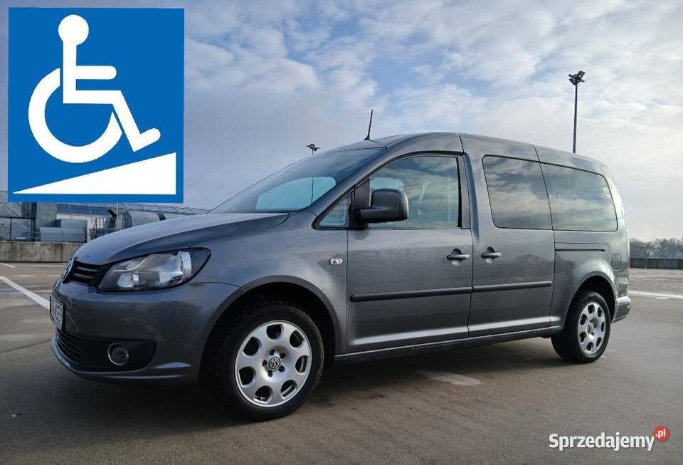VW Caddy Maxi 16 TDI DSG Rampa inwalidy Gorzów Wielkopolski sprzedam