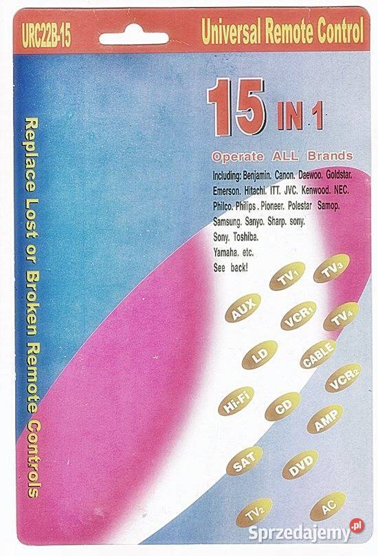 PILOT UNIVERSALNY URC22B15 pasuje do wielu Elektronika Chorzów