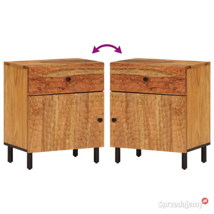 Szafka nocna 50x33x60 lite drewno akacjowe Warszawa