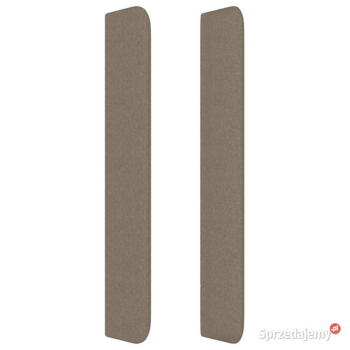 Zagłówek uszak kolor taupe 163x16x118128 tkanina