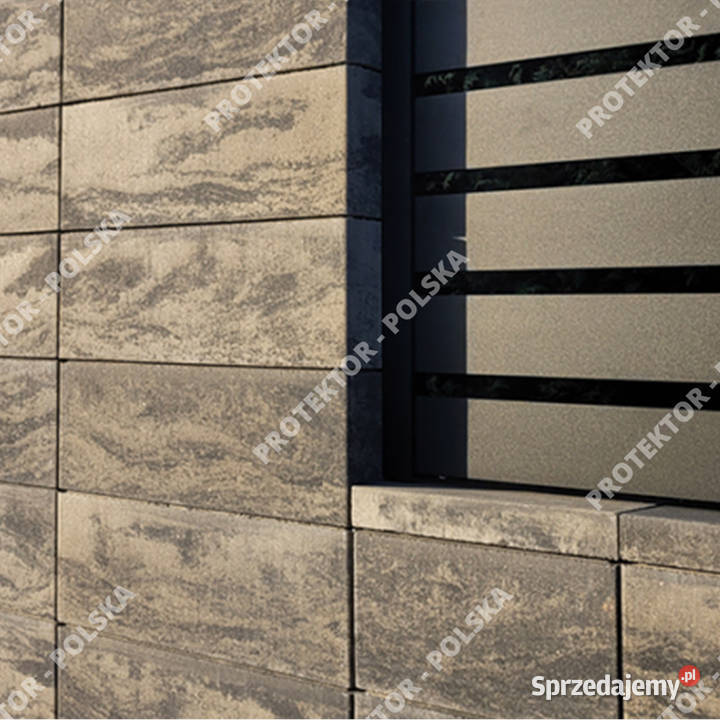 bloczek ogrodzeniowy 50x20 betonowy mur płot Elementy betonowe