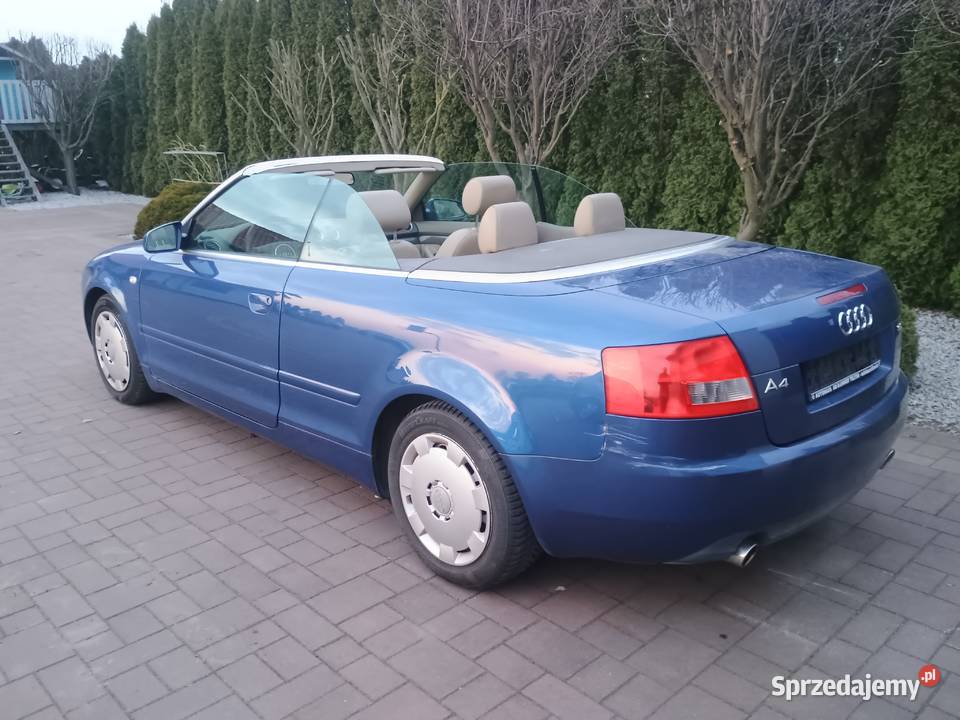 Audi A4 Kabrio 2002r 30i 220 Nawigacja elektryczne szyby Witkowo