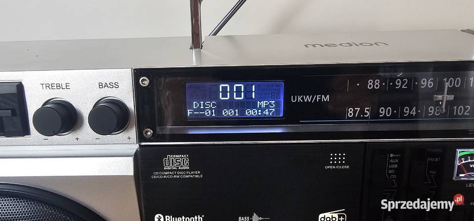 Retro BOOMBOX MD44538 Radio DAB FM BLUETOOTH Szprotawa sprzedam
