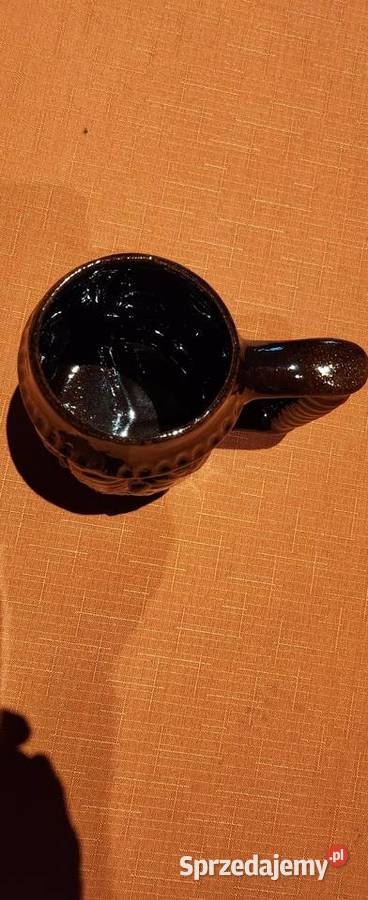 Stary Gliniany kufel kolekcjonerski Gliwice