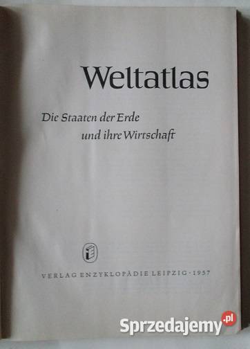 Weltatlas Atlas świata 1957r atlas świat łódzkie Łódź sprzedam
