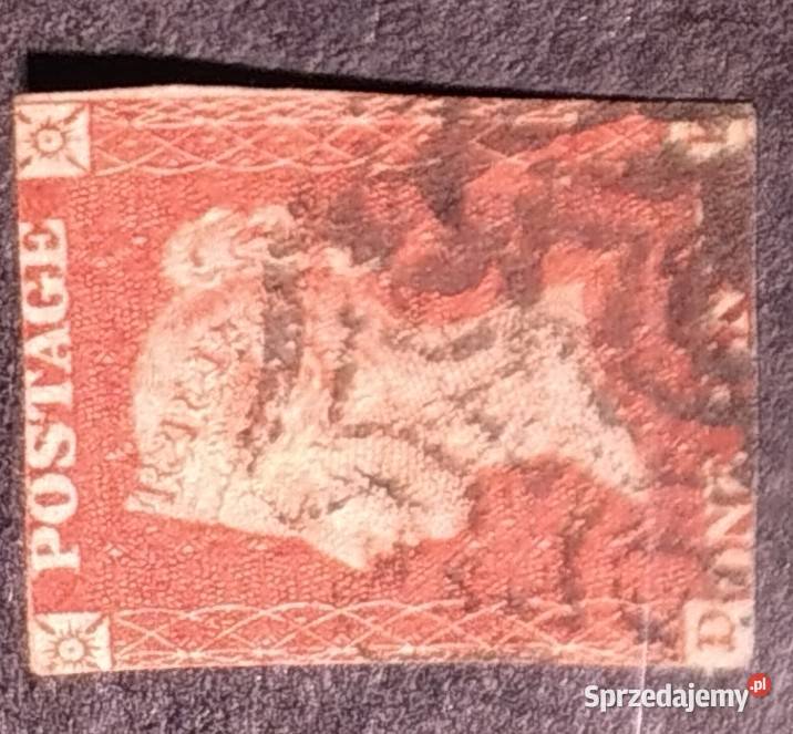 PENNY RED 1841 Wielka Brytania z kasownikiem łódzkie Radomsko sprzedam