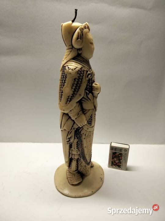 Duża japońska świeca figura Samuraj Antyki, Sztuka, Kolekcje Gniezno