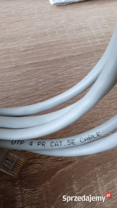 Kabel do internetu UTP 15 szary nowy nieużywany Internet i komunikacja wielkopolskie Poznań sprzedam
