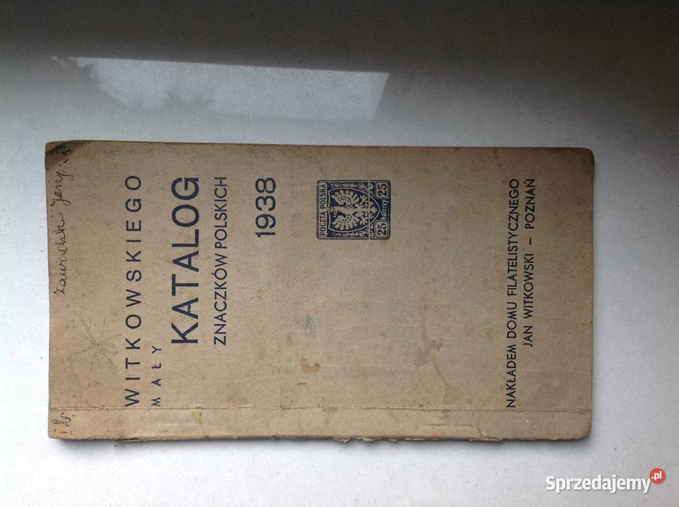 Mały Katalog Znaczków Polskich Witkowskiego 1938 sprzedam