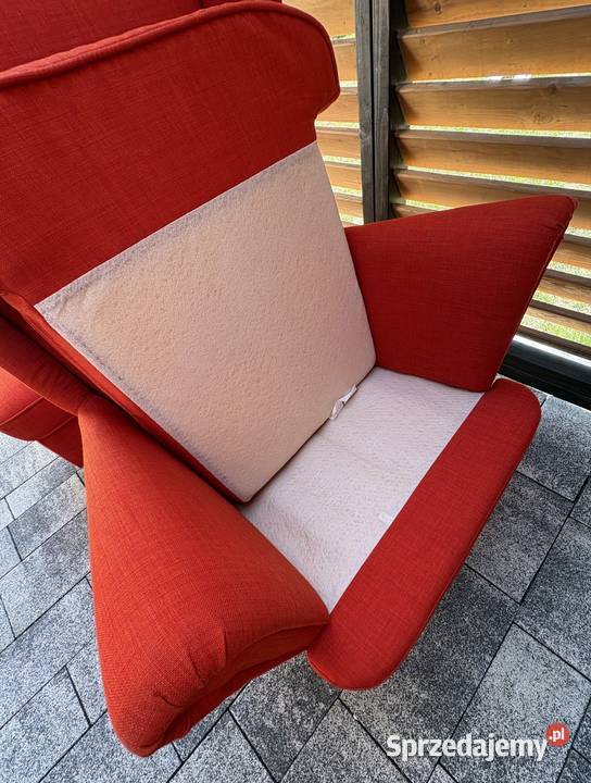 Fotel Uszak Ikea z podnóżkiem łódzkie