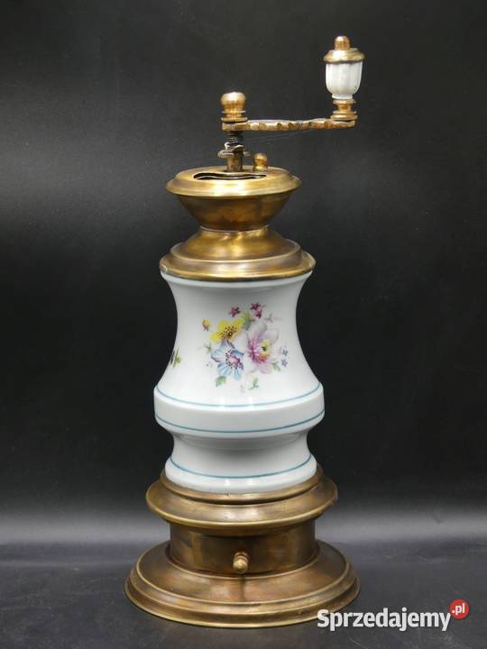 Duży niespotykany młynek do kawy sygnowany Poznań