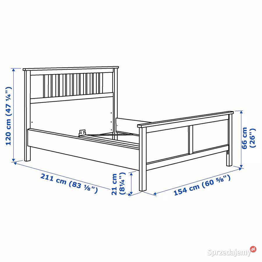 Łóżko IKEA Hemnes 140x200 stelaż 2 sztuki do łódzkie Góra Bałdrzychowska-Kolonia