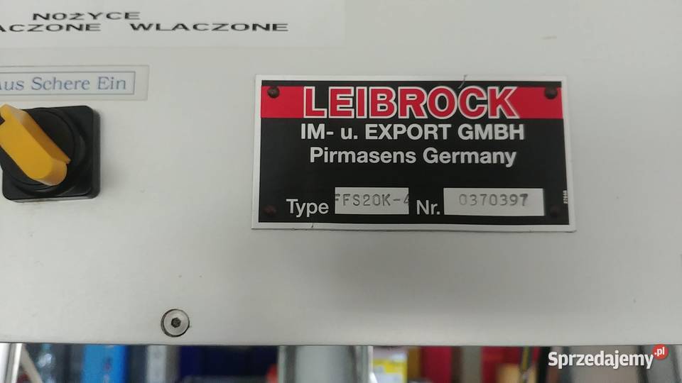 Formowarka pięt Leibrock FF S20 K4 Grudziądz