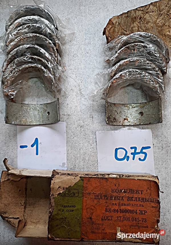 Panewki półpanewki silnika rozruchowego Silnik i osprzęt