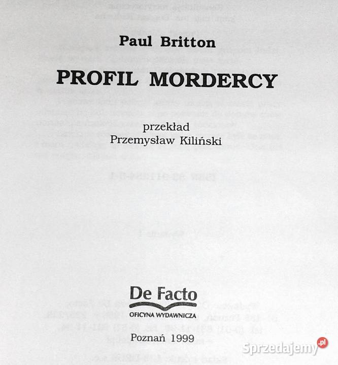 Profil mordercy Paul Britton Pozostałe