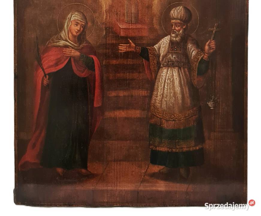 Ikona Święta Elżbieta i Święty Zachariasz 0041 Warszawa