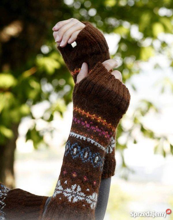 ocieplacze na nadgarstki Nordic płatki śniegu Zamość