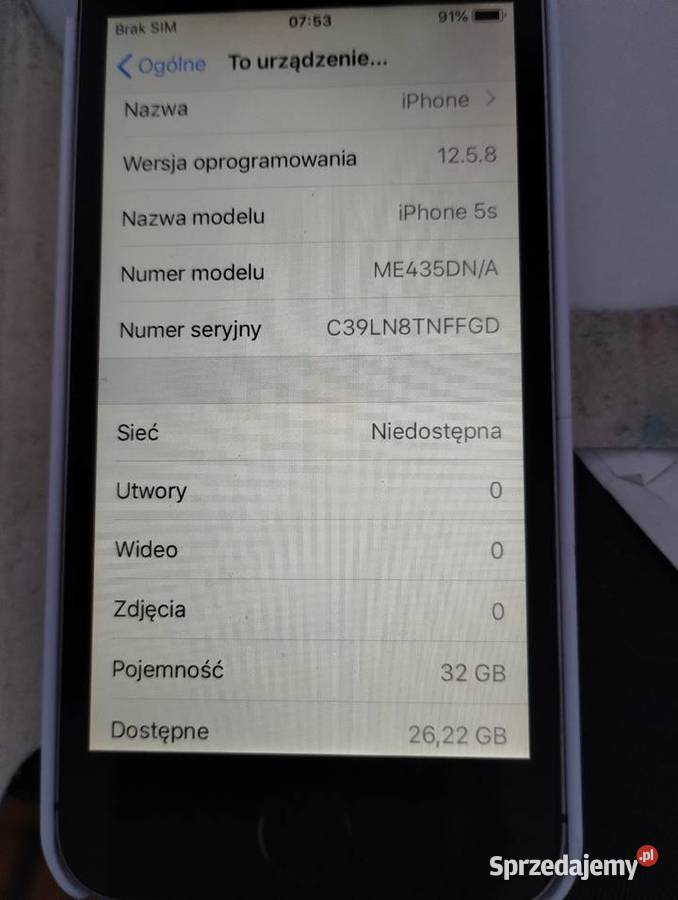 Sprzedam iPhone 5S 32GB Strzelce sprzedam