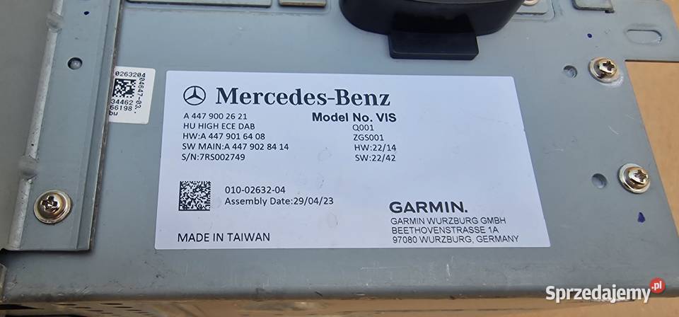 MERCEDES VITO VIANO W447 RADIO NAVI GARMIN Bieleń sprzedam