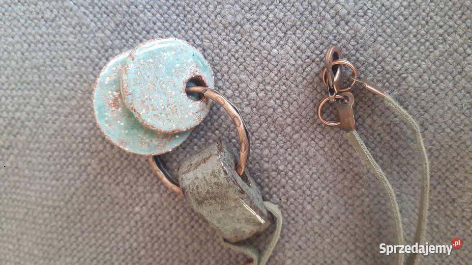 Naszyjnik ceramiczny ręcznie wykonany Otwock