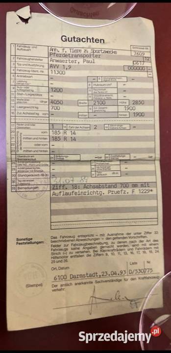 Przyczepa do przewozu koni zwierząt Leszno