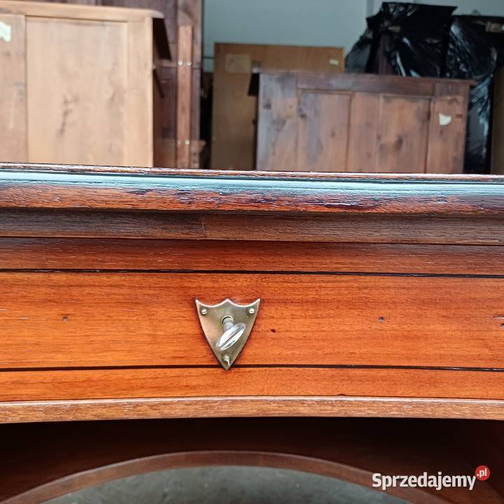Antyczne Biurko w kształcie Nerki styl Angielski Meble wielkopolskie Suchorzew