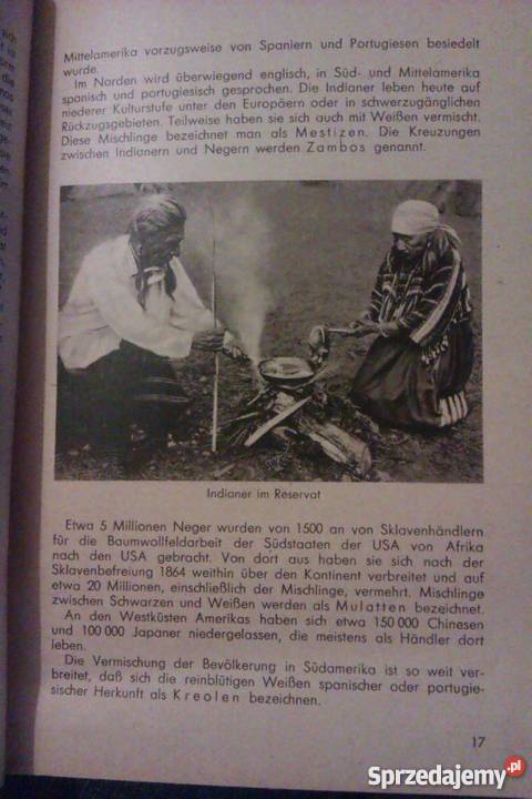 Lehrbuch der Erdkunde Amerika 1948r Skokowa