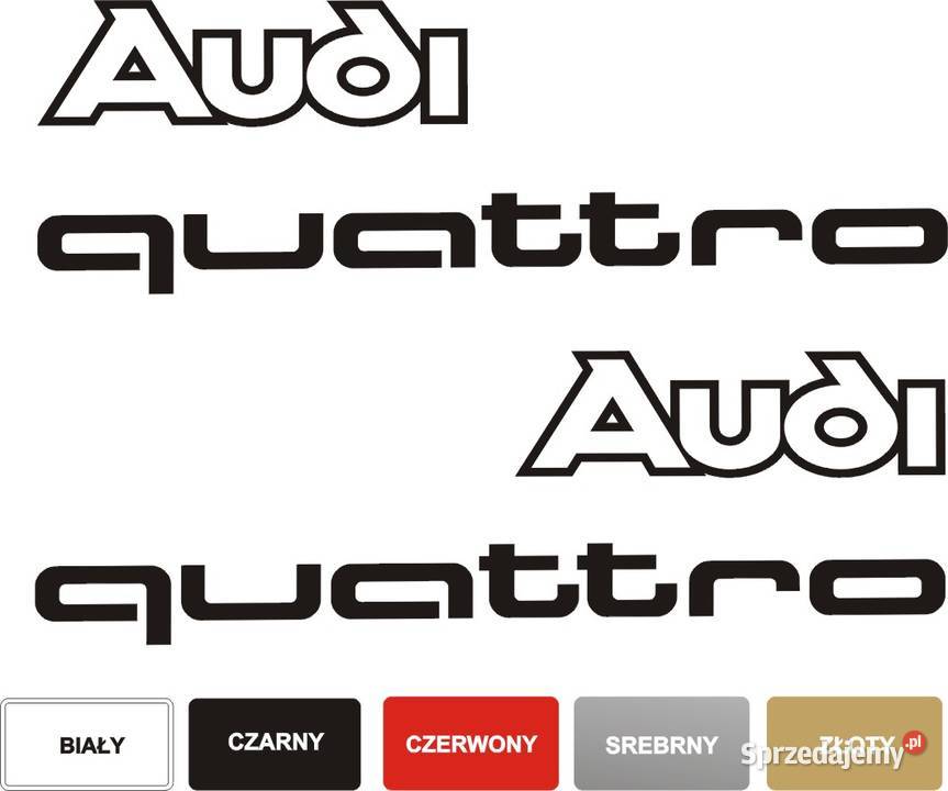 naklejki na samochód na drzwi AUDI QUATTRO Kraków