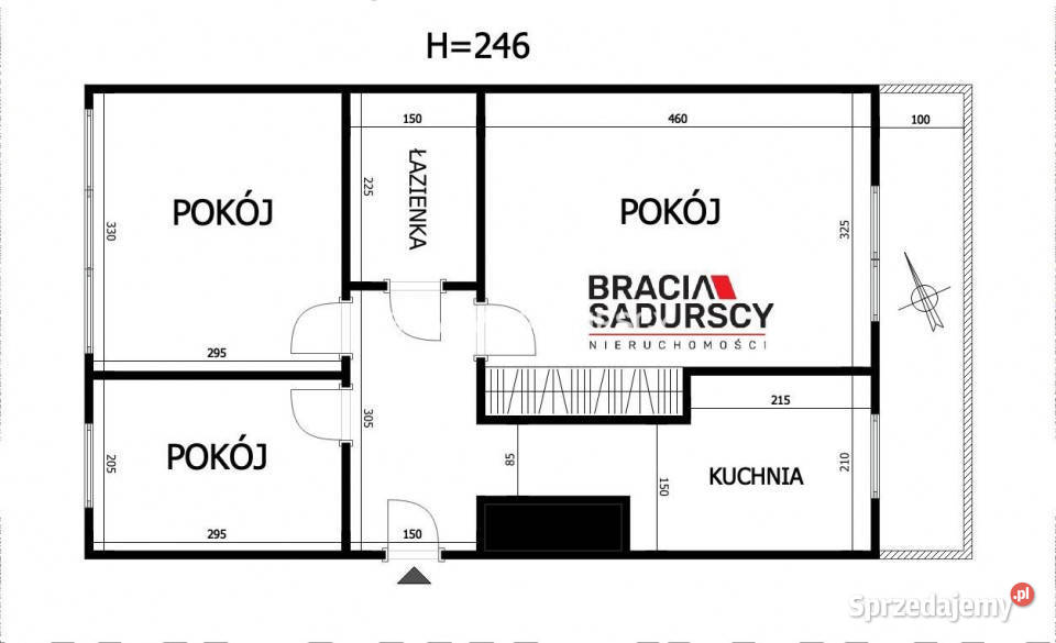 Mieszkanie Kraków Gramatyka 478m2 3 pokoje